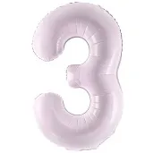 balon foliowy cyfra 3 fioletowy partydeco 34 dgt