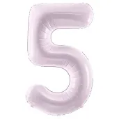 balon foliowy cyfra 5 fioletowy partydeco 34 dgt