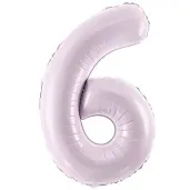 balon foliowy cyfra 6 fioletowy partydeco 34 dgt