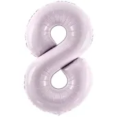 balon foliowy cyfra 8 fioletowy partydeco 34 dgt