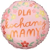 balon foliowy dla kochanej mamy partydeco 18 rnd