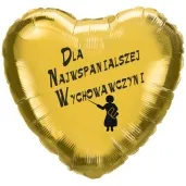 balon foliowy dla najwspanialszej wychowawczyni zloty 18 hrt