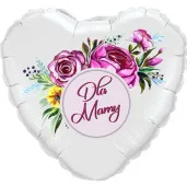 balon foliowy dzien matki dla mamy bialy 18 hrt