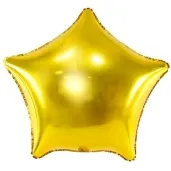 balon foliowy gwiazda zloty metalik 27 str