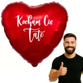balon foliowy kocham cie tato czerwony 18 hrt
