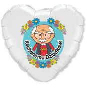 balon foliowy kochanemu dziadkowi odznaka bialy 18 hrt