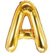 balon foliowy litera a zloty partydeco 14 ltr