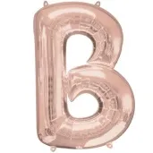 balon foliowy litera b szampanski amscan 32 ltr