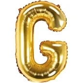 balon foliowy litera g zloty partydeco 14 ltr