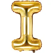 balon foliowy litera i zloty partydeco 14 ltr