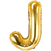 balon foliowy litera j zloty partydeco 14 ltr
