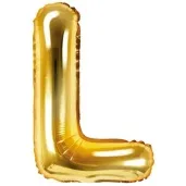balon foliowy litera l zloty partydeco 14 ltr