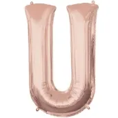 balon foliowy litera u 32 amscan szampanski