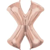 balon foliowy litera x 32 amscan szampanski