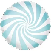 balon foliowy lizak blekitny partydeco 18 rnd