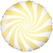 balon foliowy lizak zolty jasny partydeco 18 rnd