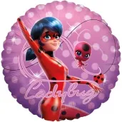 balon foliowy miraculous biedronka party factory 18 rnd