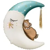 balon foliowy mis na ksiezycu niebieski partydeco 38 shp