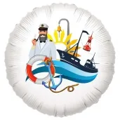 balon foliowy morska podroz bialy 18 rnd