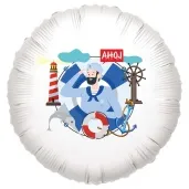 balon foliowy morska przygoda bialy 18 rnd