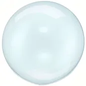 balon foliowy na urodziny wesele transparentna kula przezroczysta blekitna crystal 16 orb