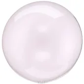 balon foliowy na urodziny wesele transparentna kula przezroczysta rozowa crystal 16 orb