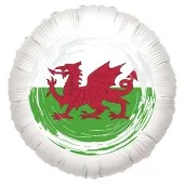 balon foliowy panstwa swiata walia bialy 18 rnd