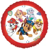 balon foliowy paw patrol czerwony procos 18 rnd