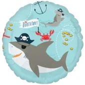 balon foliowy piracki rekin amscan 18 rnd
