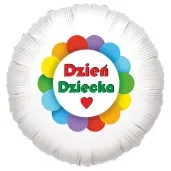 balon foliowy teczowy dzien dziecka 18 rnd