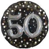 balon foliowy urodziny 50 amscan 36 rnd