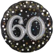 balon foliowy urodziny 60 amscan 36 rnd