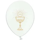 balony 14 ihs strong pastel white 6 szt