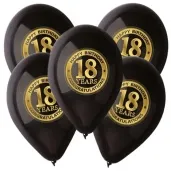 balony 18 happy birthday pastel black gemar 12 5 szt