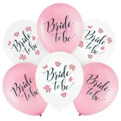 balony bride to be wieczor panienski rozowy partypal 12 6 szt