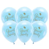 balony eco chrzest swiety stopki jasnoniebieski partydeco 13 6 szt