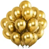 balony glossy zlote partydeco 12 50 szt