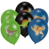 balony happy dinosaur mix amscan 11 6 szt