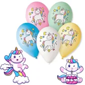 balony jednorozec magiczna noc mix gemar 12 5 szt