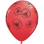balony maki czerwony qualatex 11 25 szt