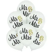 balony mr i mrs pastel bialy belbal 12 6 szt