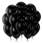 balony pastel czarne 10 strong 50 szt