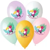 balony tukan aloha mix gemar 13 5 szt