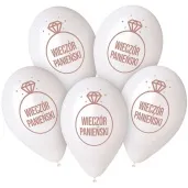 balony wieczor panienski pierscionek bialy gemar 13 5 szt