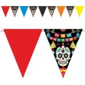 baner flagi dia de los muertos czarny 3 6 m