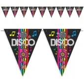 baner flagi disco party czarny 3 6 m