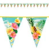 baner flagi hawaje kwiaty i ananasy boland 6 m