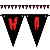 baner flagi krwawe happy halloween czarno czerwony congee 5 m
