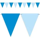 baner flagi party w dwoch kolorach blekitno niebieskie 3 6 m