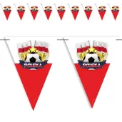 baner flagi pilka nozna polska z pucharem bialo czerwoni 3 6 m
